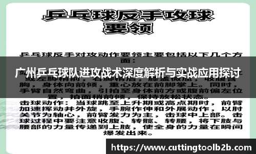 广州乒乓球队进攻战术深度解析与实战应用探讨